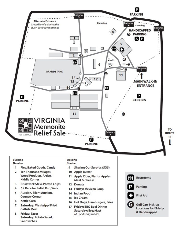 Relief Sale map